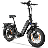 TTGO F6 Electric Bike 250W Motor 36V25AH Battery 20 Inch Tires Hydraulic Disc Brakes – Black
